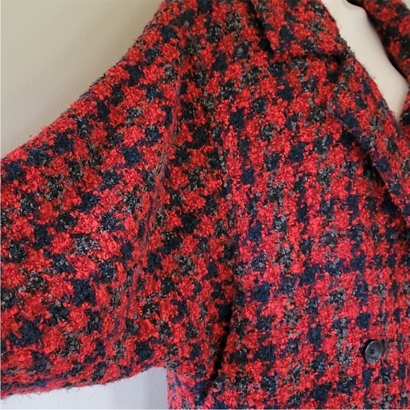 Free People Wool Blend Houndstooth Baby Coat - Picture 5 of 8